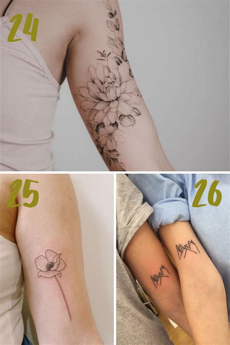 bicep tattoos on women|female bicep tattoo.